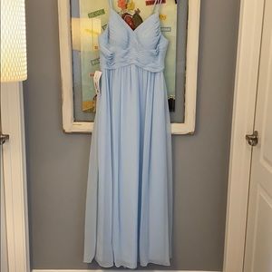 Sky blue Azazie Blake dress